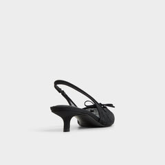 Azaro in Other Black 14151901 - Slingback heel, Kitten heel
