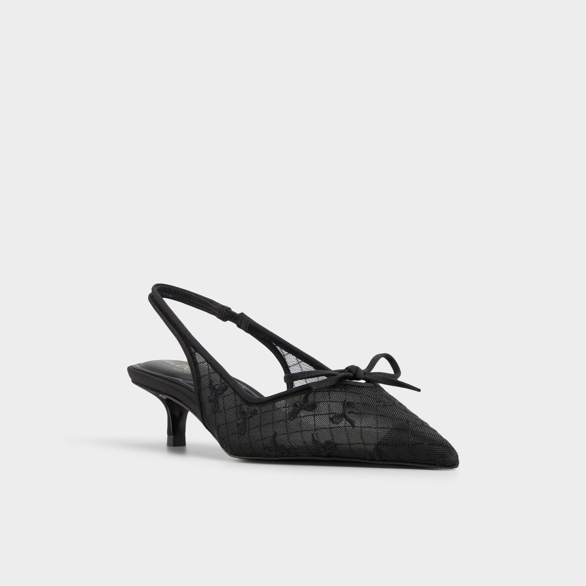 Azaro in Other Black 14151901 - Slingback heel, Kitten heel