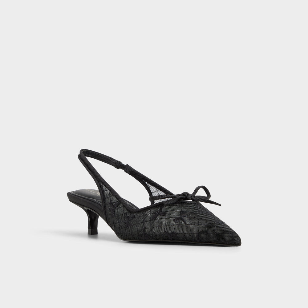 Azaro in Other Black 14151901 - Slingback heel, Kitten heel