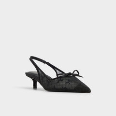 Azaro in Other Black 14151901 - Slingback heel, Kitten heel