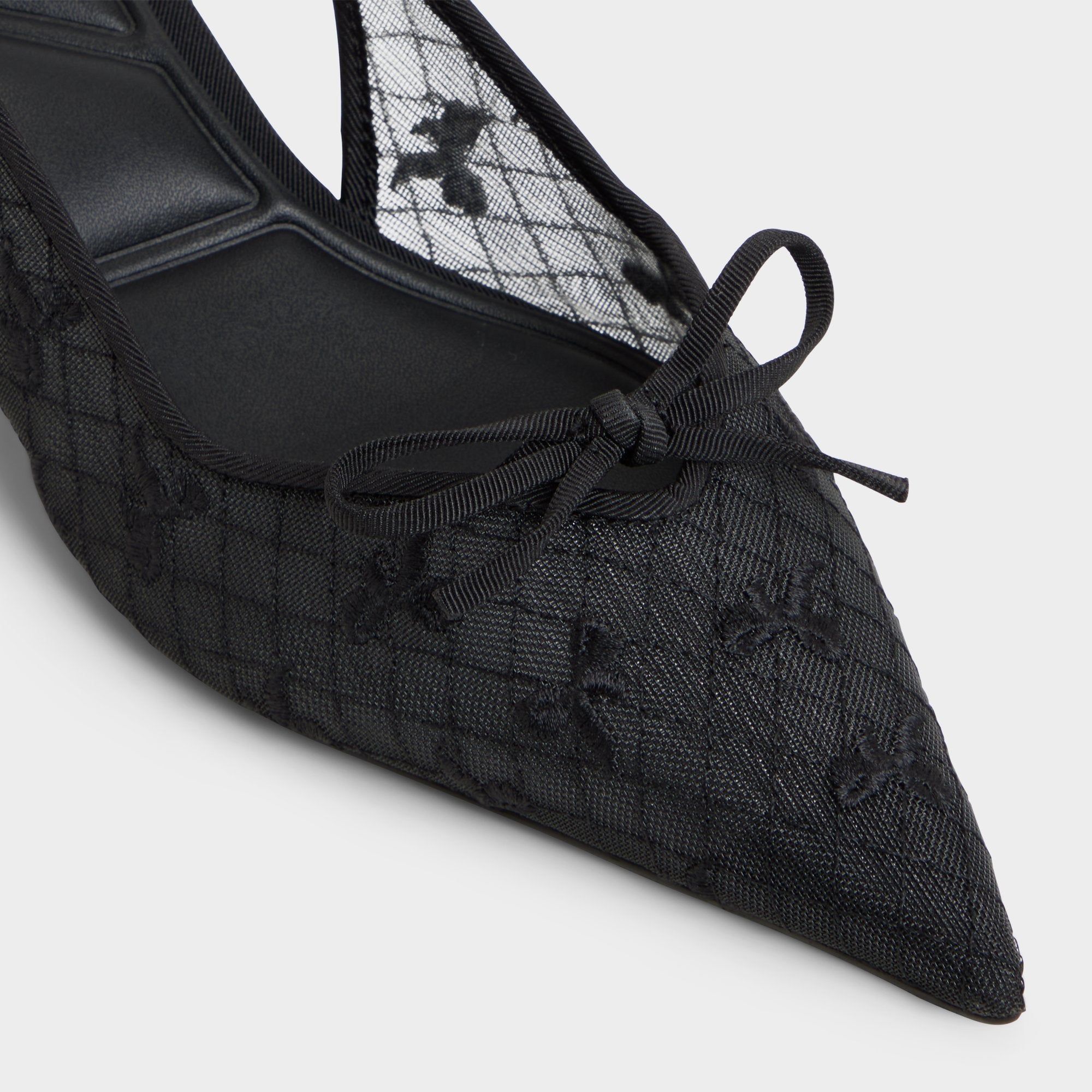 Azaro in Other Black 14151901 - Slingback heel, Kitten heel