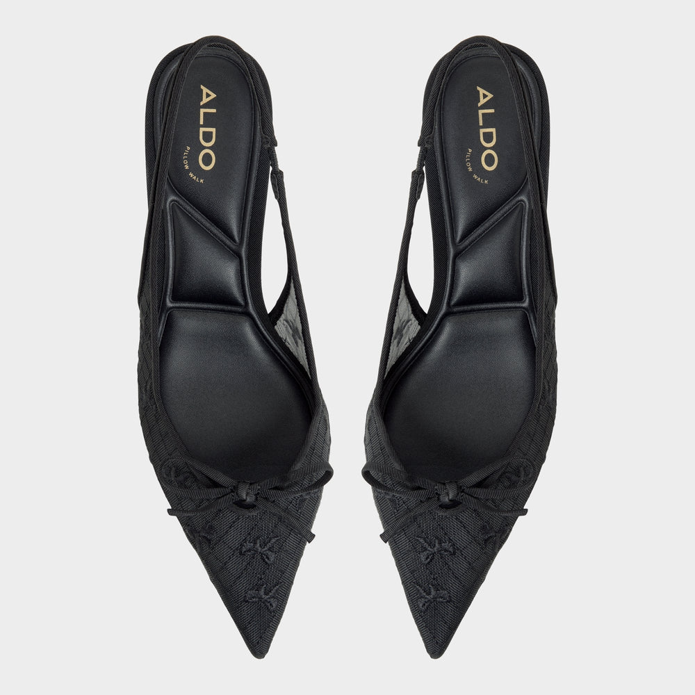 Azaro in Other Black 14151901 - Slingback heel, Kitten heel
