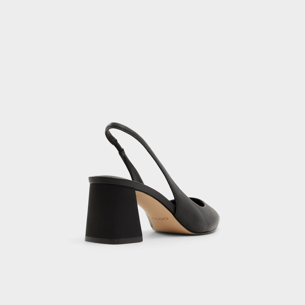 Uliana Black Women's Block heels - Slingback heel, Block heel