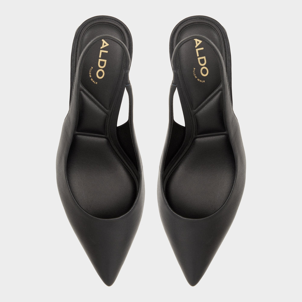 Uliana Black Women's Block heels - Slingback heel, Block heel