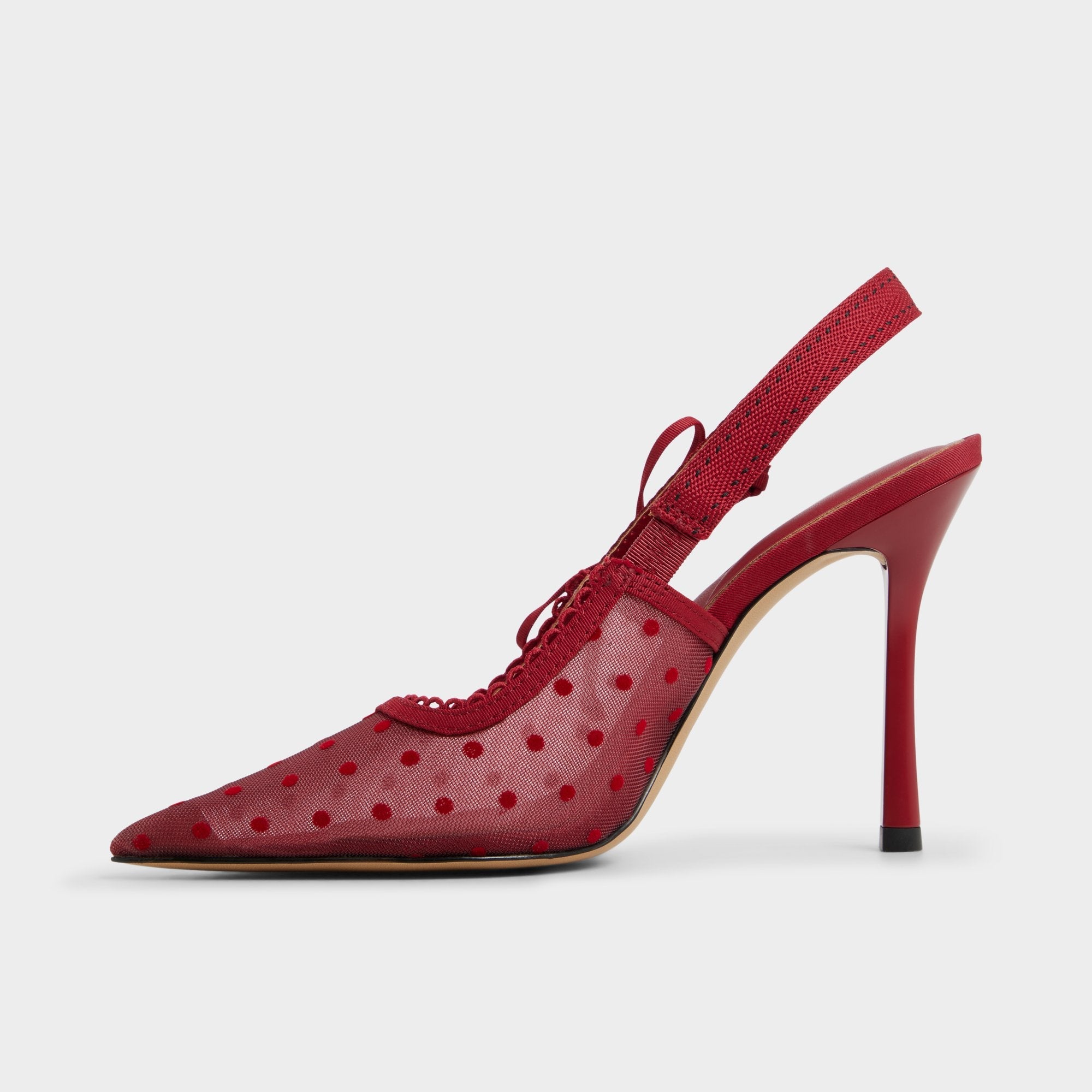 Hennie in Dark Red 14151902 - Slingback heel, Stiletto heel