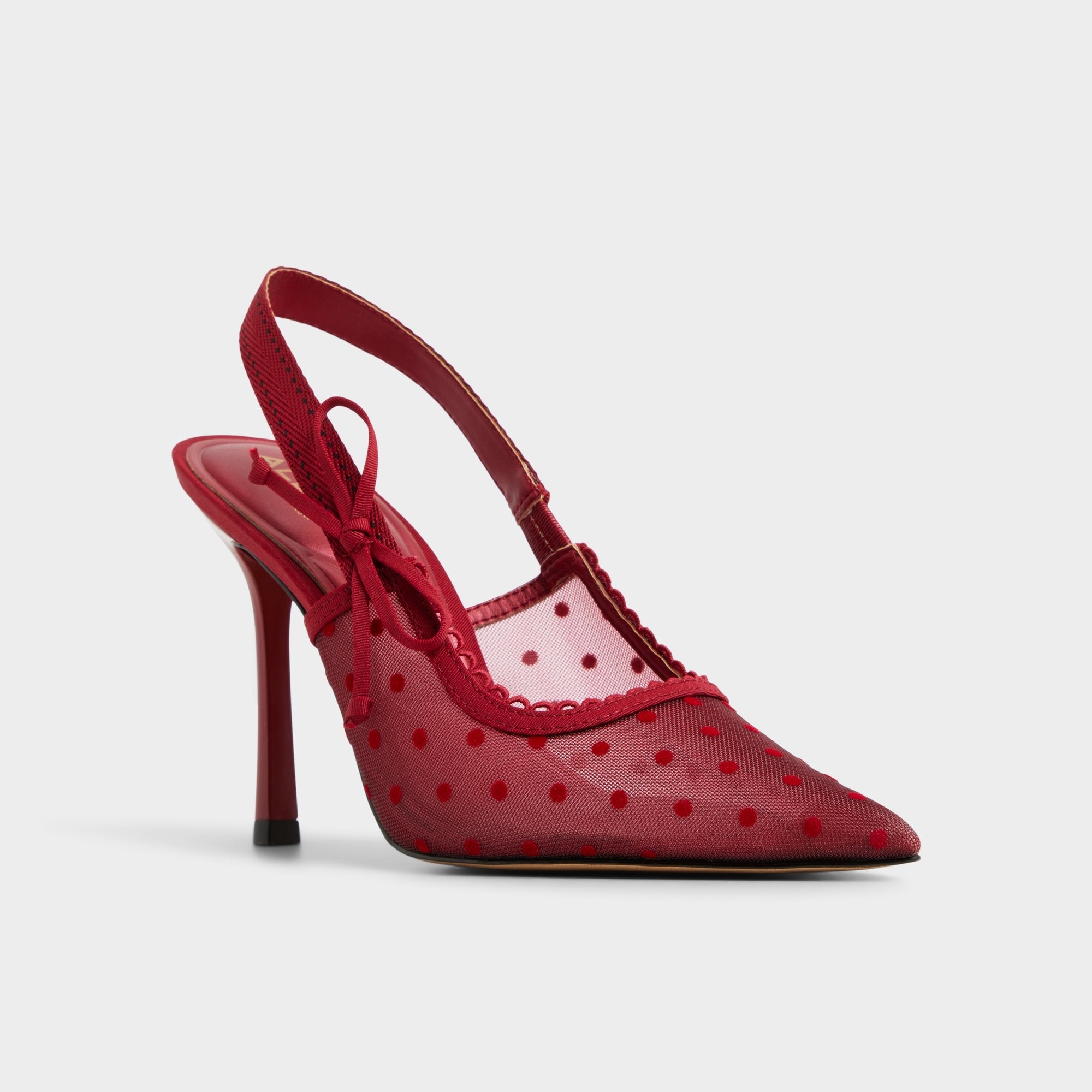 Hennie in Dark Red 14151902 - Slingback heel, Stiletto heel