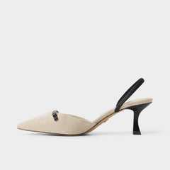 Nailah Open Natural Women's Kitten heels - Slingback heel, Kitten heel