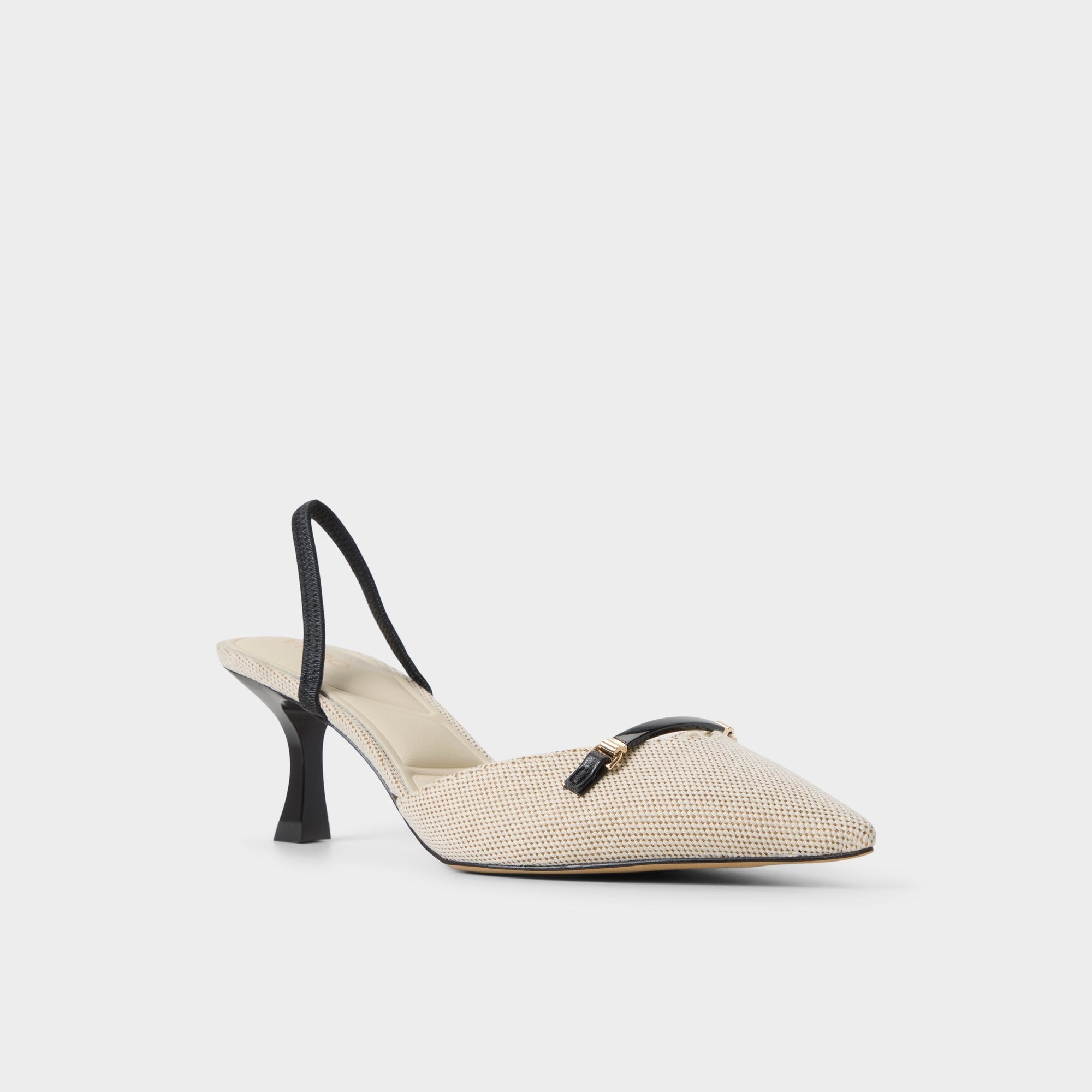 Nailah Open Natural Women's Kitten heels - Slingback heel, Kitten heel