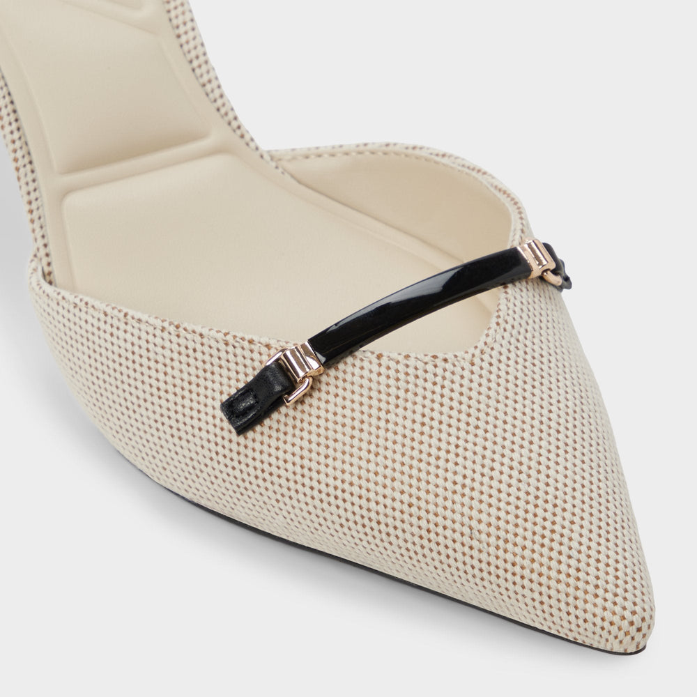 Nailah Open Natural Women's Kitten heels - Slingback heel, Kitten heel