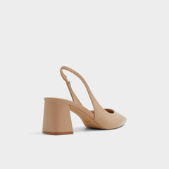 Uliana Beige Women's Block heels - Slingback heel, Block heel