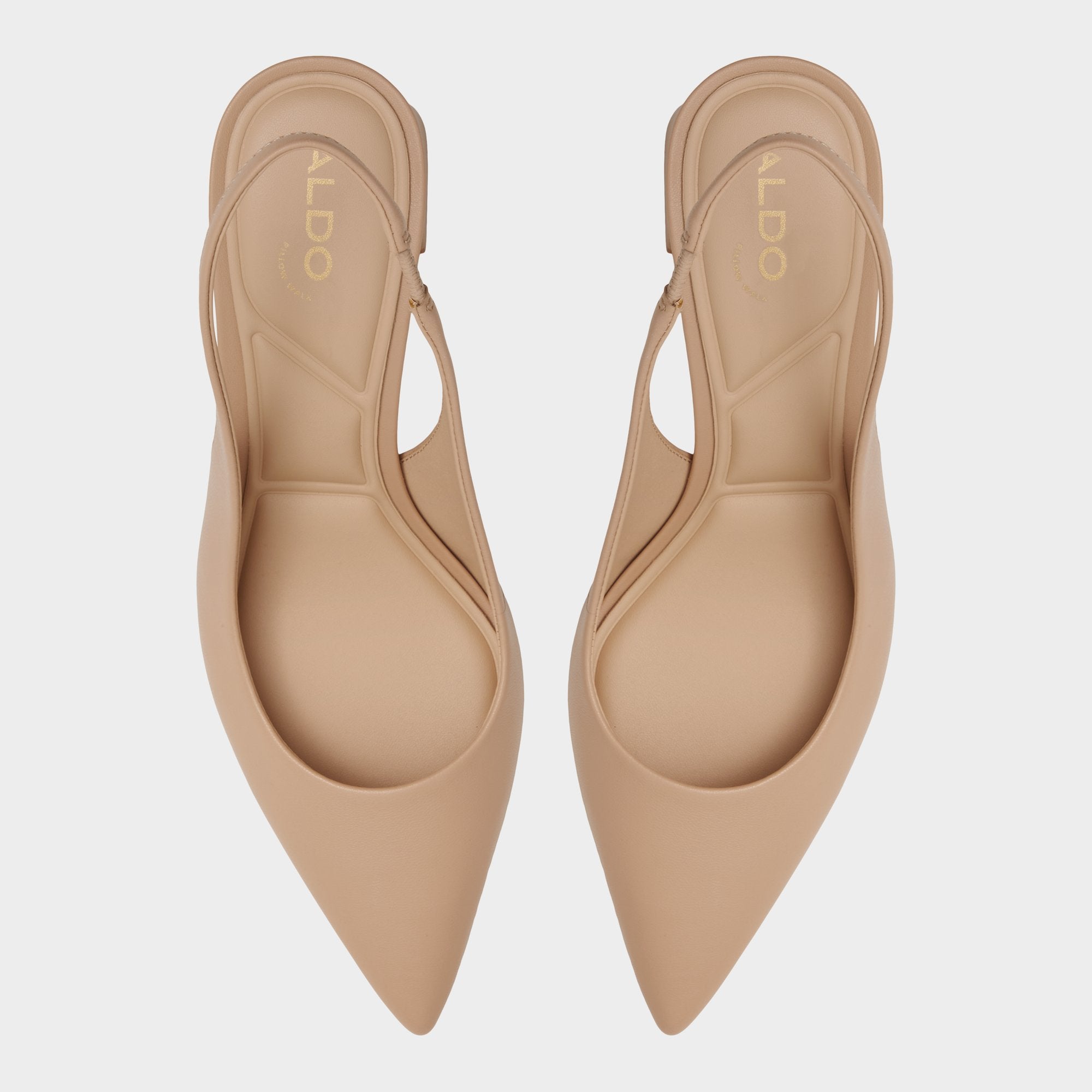 Uliana Beige Women's Block heels - Slingback heel, Block heel