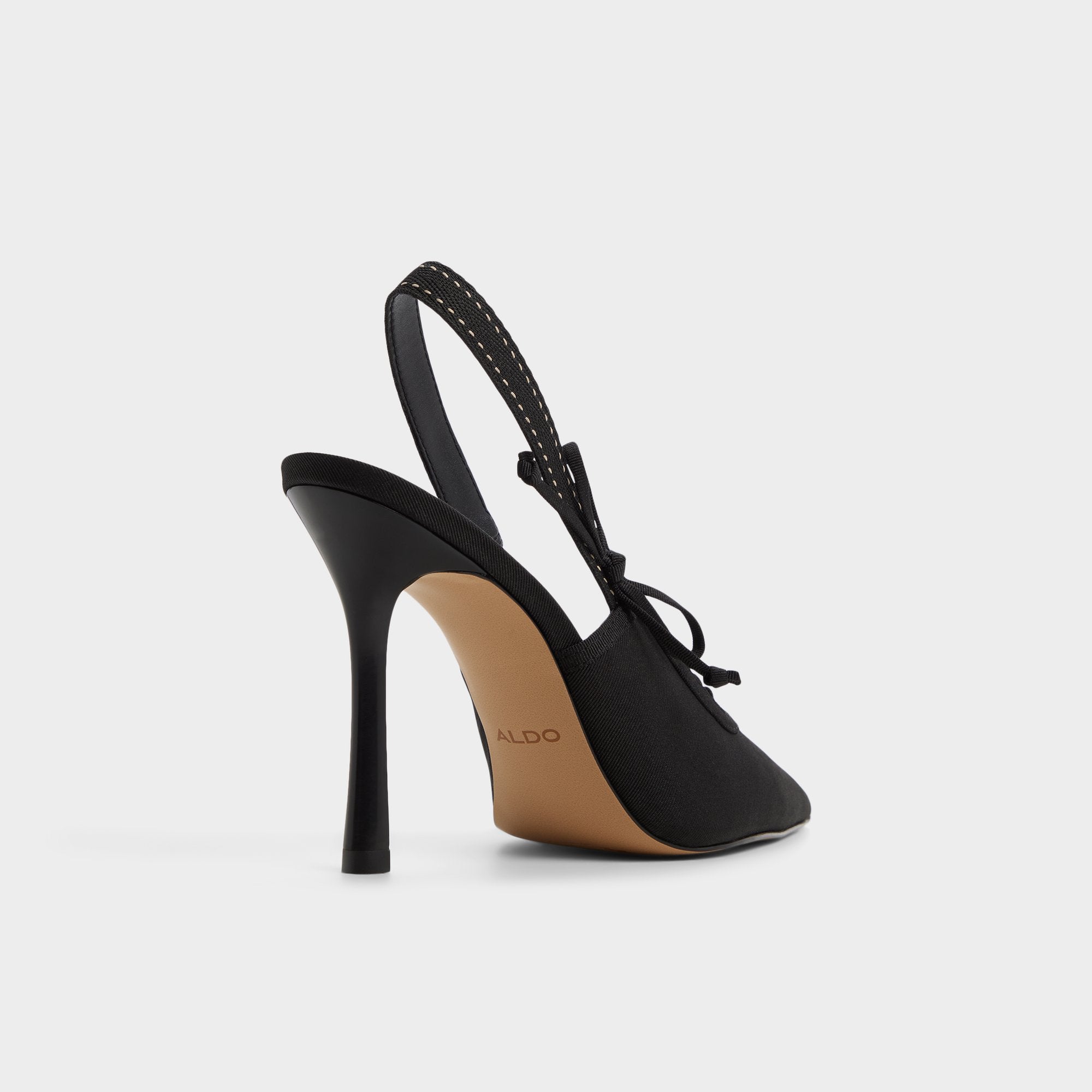 Hennie in Other Black - Slingback heel, Stiletto heel