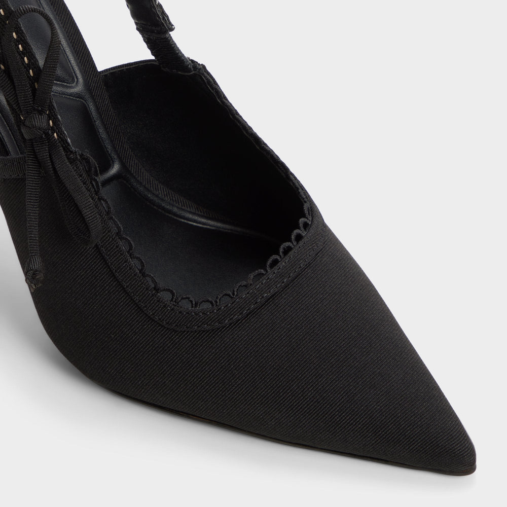 Hennie in Other Black - Slingback heel, Stiletto heel