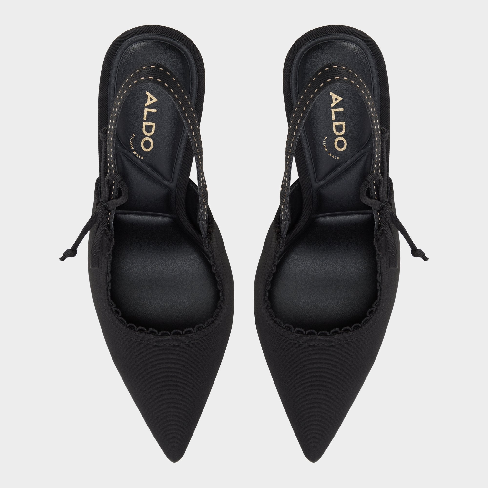 Hennie in Other Black - Slingback heel, Stiletto heel