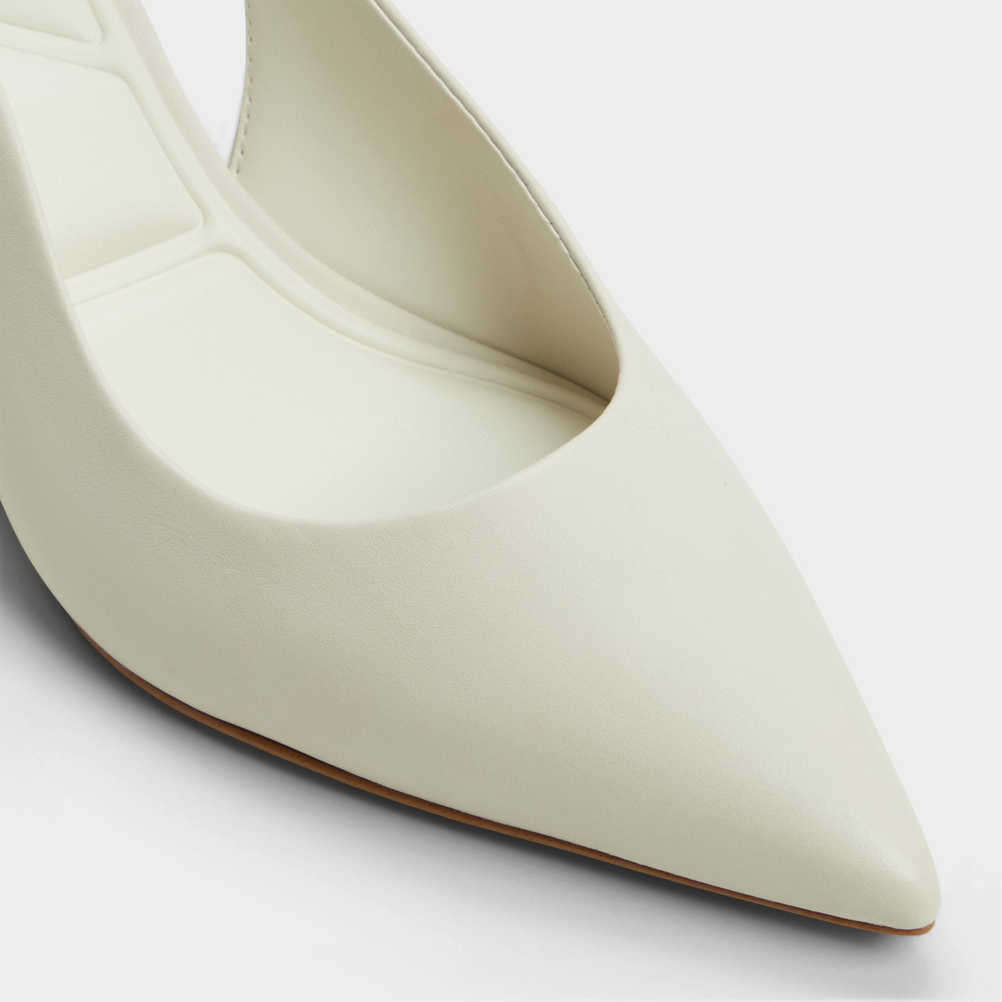 Uliana White/Bone Women's Slingbacks - Slingback heel, Block heel