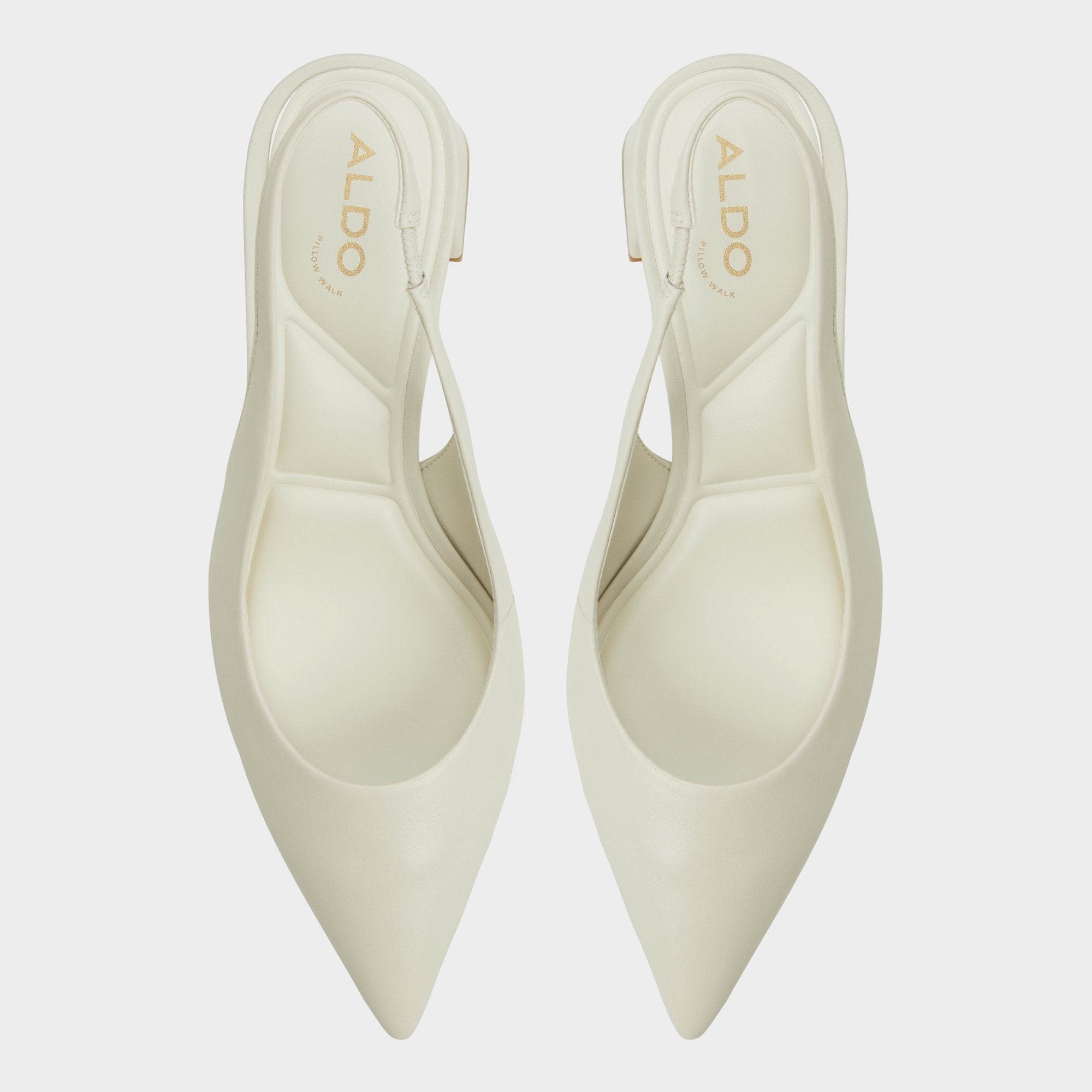 Uliana White/Bone Women's Slingbacks - Slingback heel, Block heel