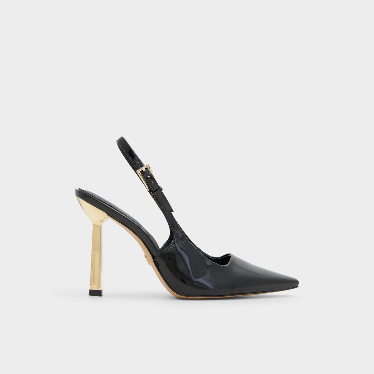 Marysa Black Women's Slingbacks - Slingback heel, Stiletto heel