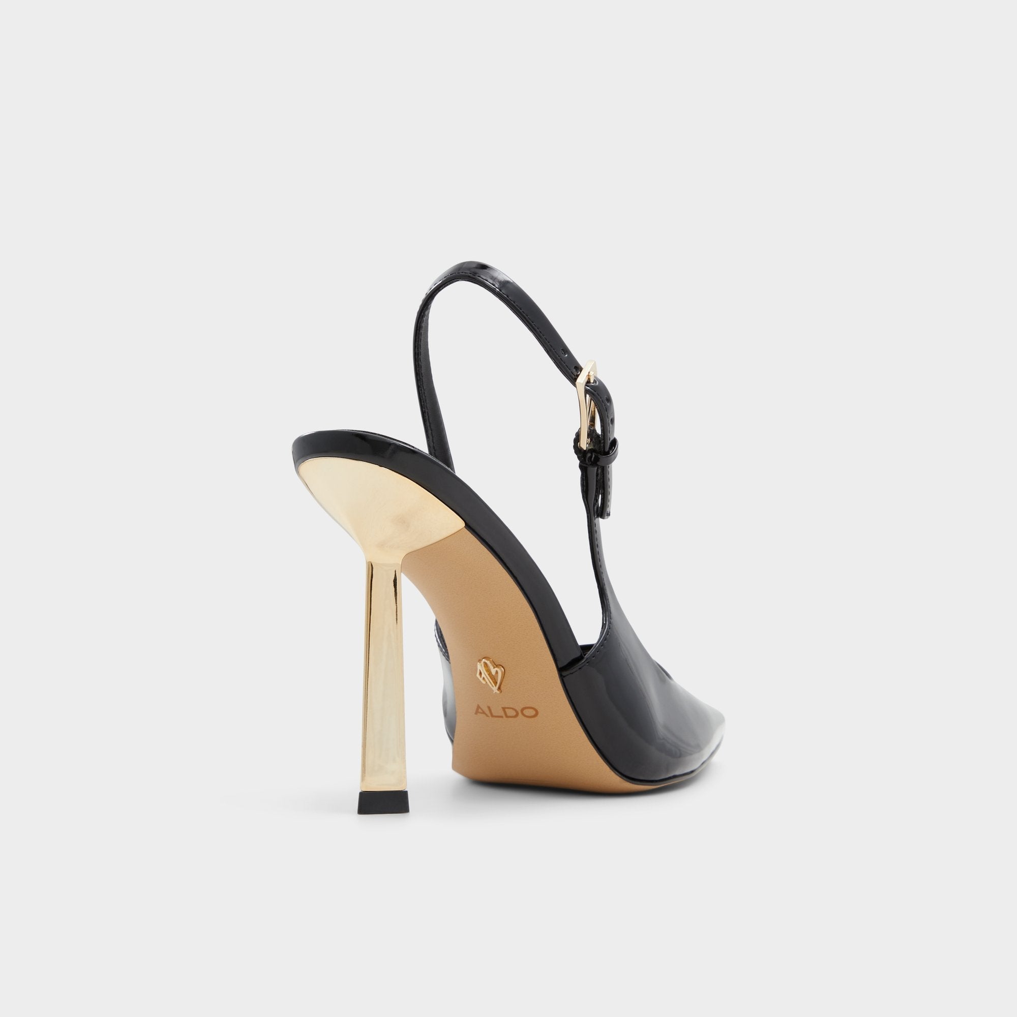 Marysa Black Women's Slingbacks - Slingback heel, Stiletto heel