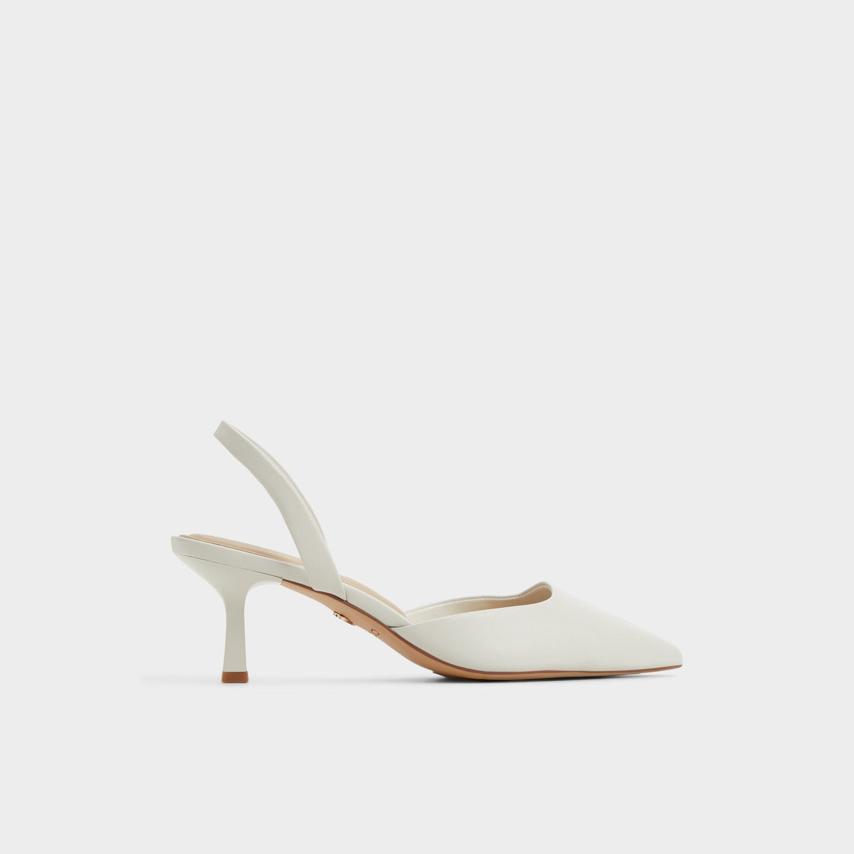 Gavedessi Open White Women's Kitten heels - Slingback heel, Kitten heel