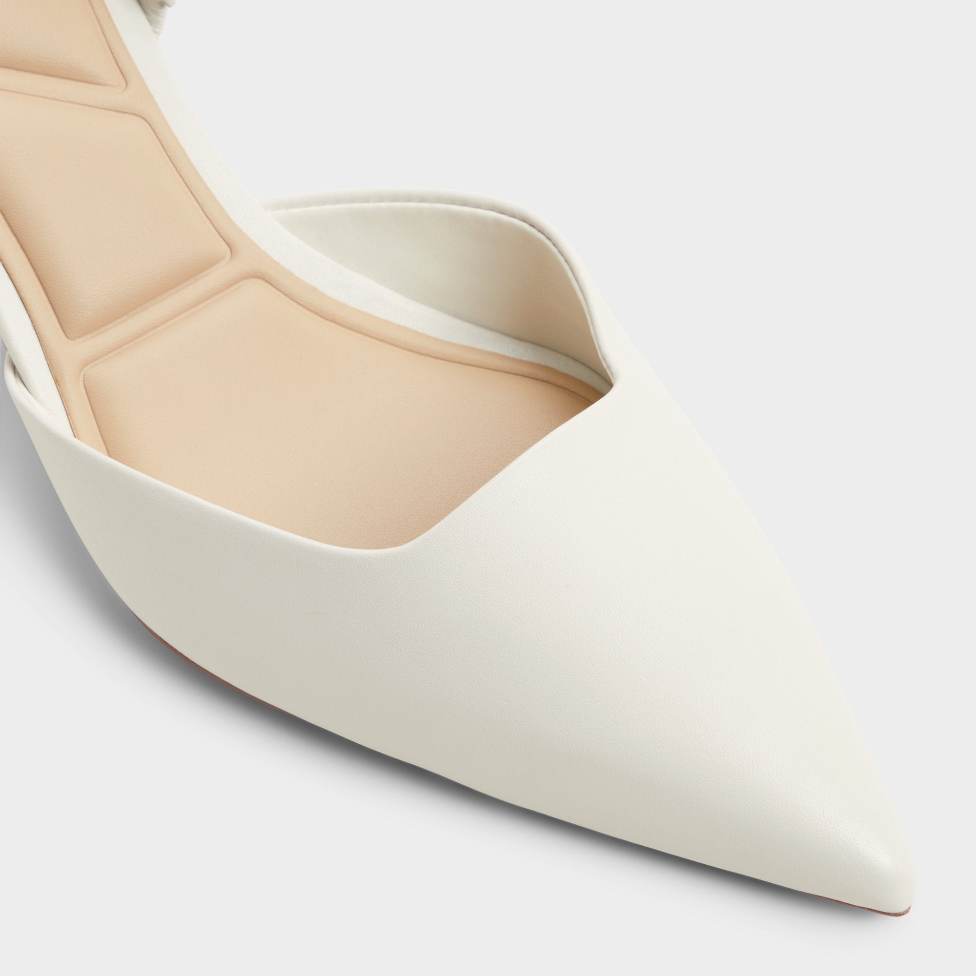 Gavedessi Open White Women's Kitten heels - Slingback heel, Kitten heel