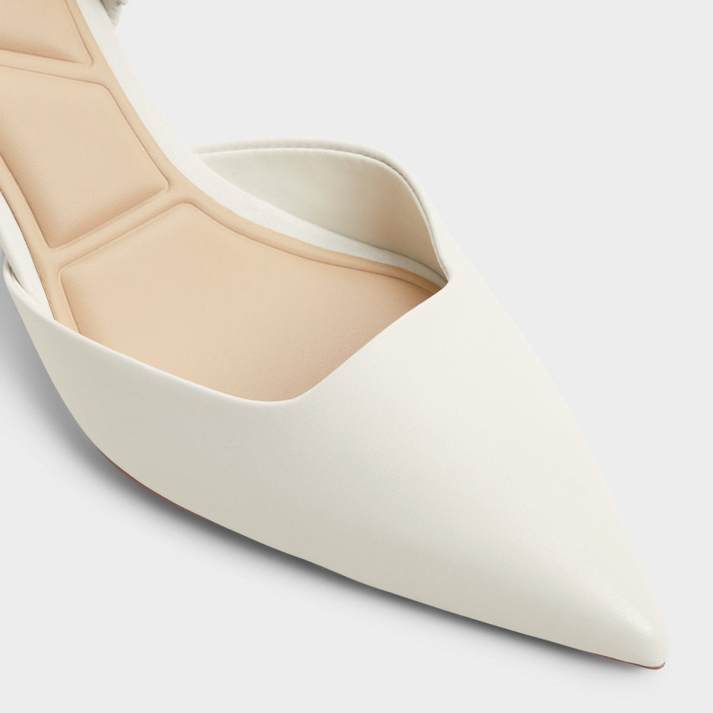 Gavedessi Open White Women's Kitten heels - Slingback heel, Kitten heel