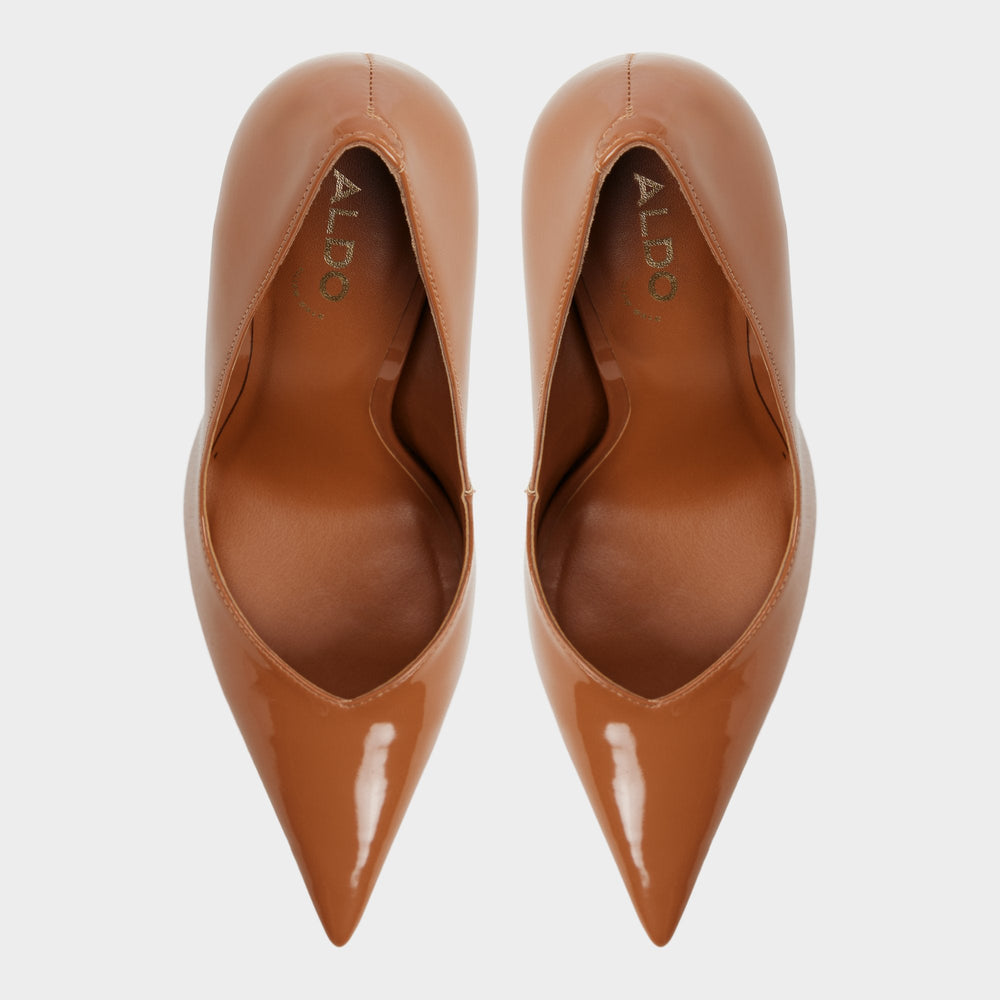 Emelie in Medium Brown - Pump, Stiletto heel