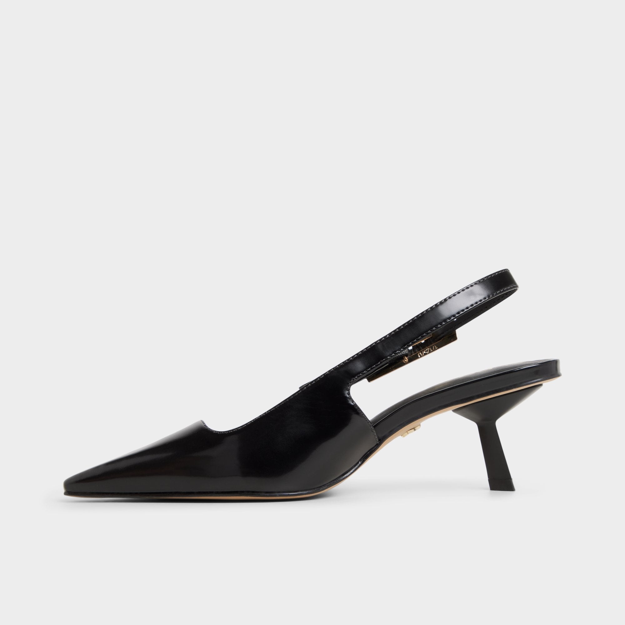 Nealie in Black 14139075 - Slingback heel, Kitten heel