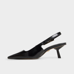 Nealie in Black 14139075 - Slingback heel, Kitten heel
