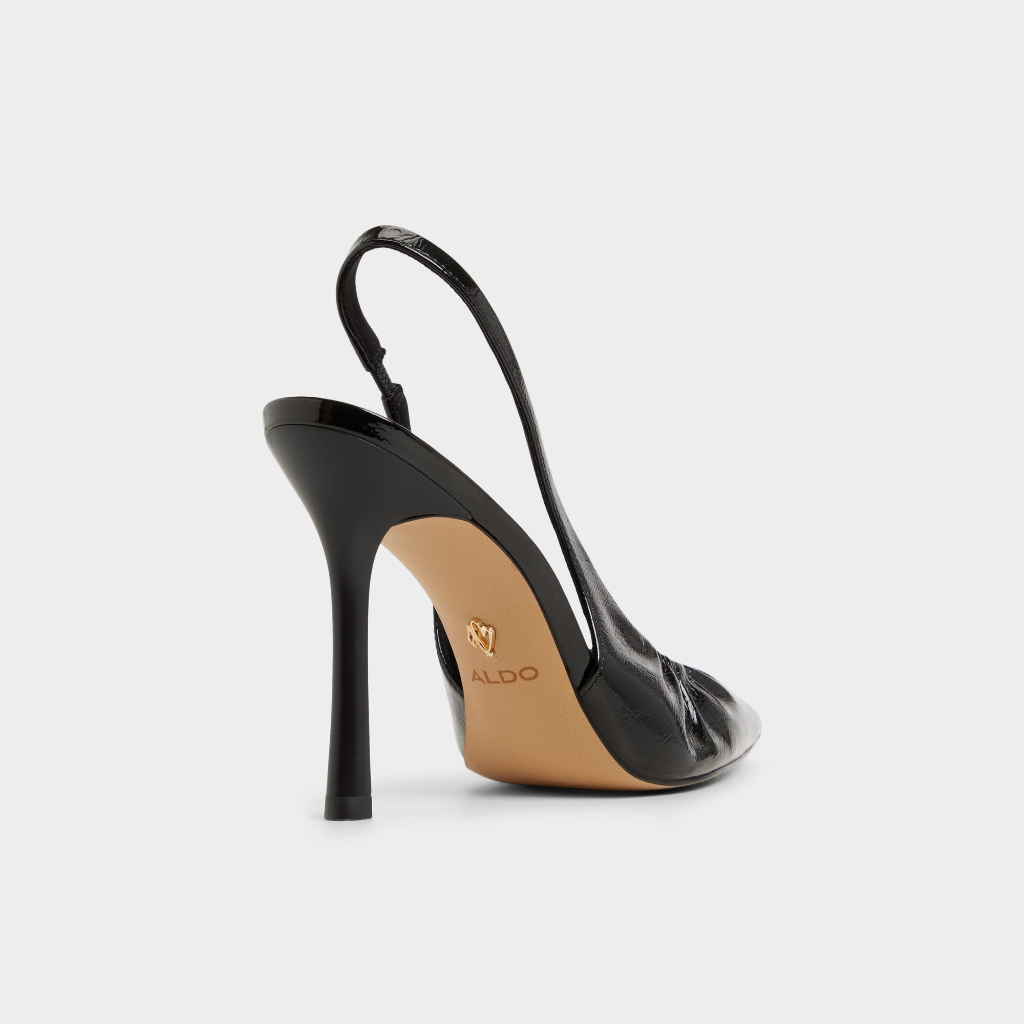 Mystie Black Women's Slingbacks - Slingback heel, Stiletto heel