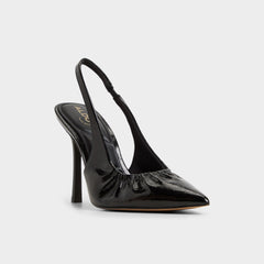 Mystie Black Women's Slingbacks - Slingback heel, Stiletto heel