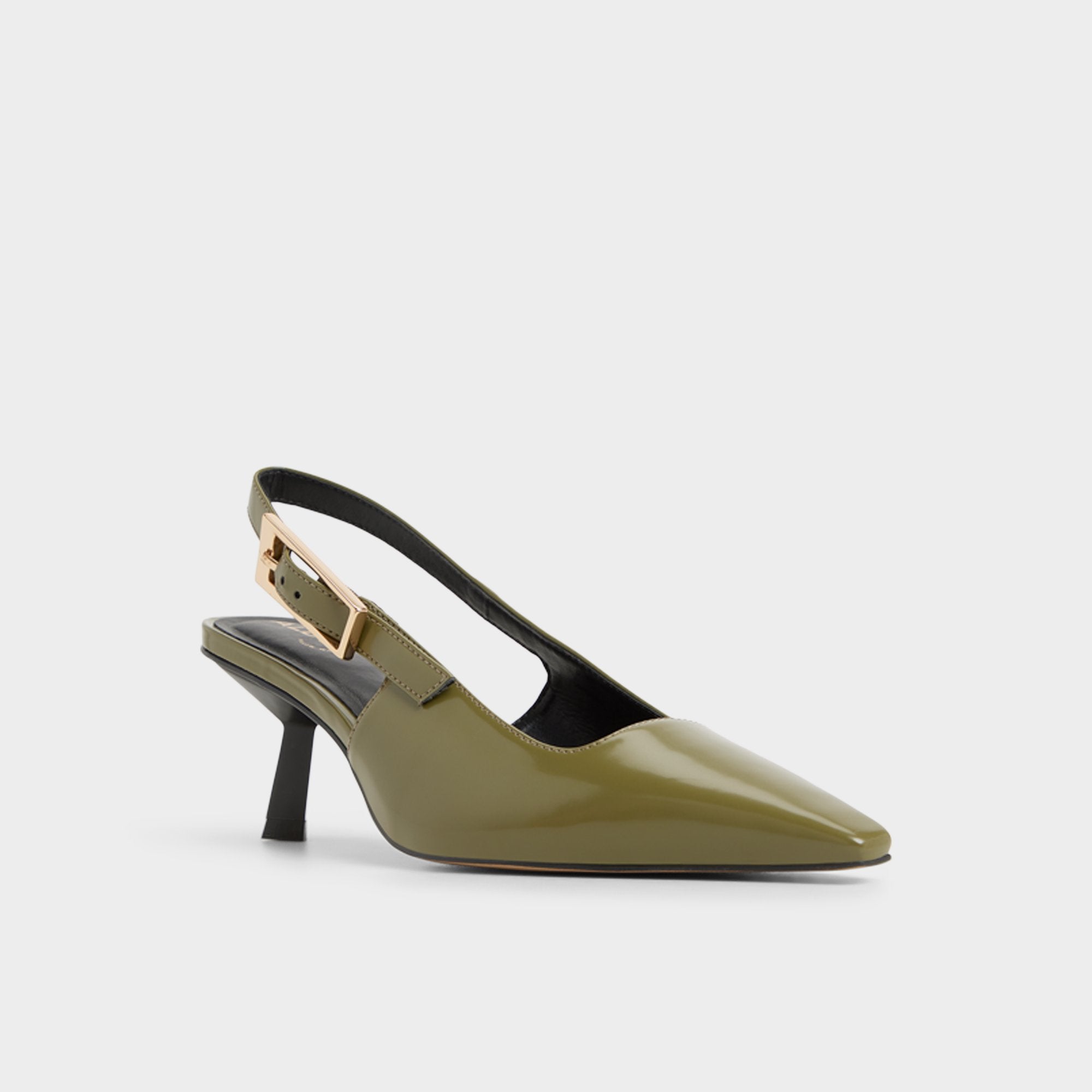 Nealie in Khaki 14139074 - Slingback heel, Kitten heel