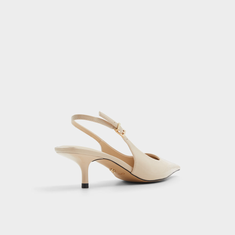 Josita Medium Beige Women's Kitten heels - Slingback heel, Kitten heel