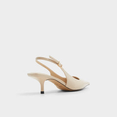 Josita Medium Beige Women's Kitten heels - Slingback heel, Kitten heel