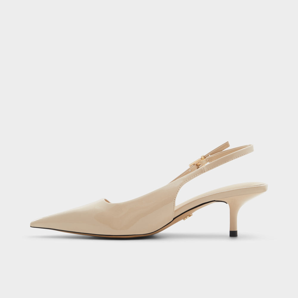 Josita Medium Beige Women's Kitten heels - Slingback heel, Kitten heel