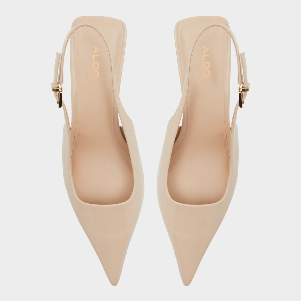 Josita Medium Beige Women's Kitten heels - Slingback heel, Kitten heel