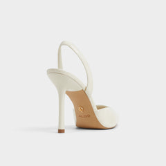 Berolden Other White Women's Slingbacks - Slingback heel, Stiletto heel
