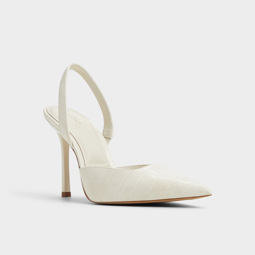 Berolden Other White Women's Slingbacks - Slingback heel, Stiletto heel