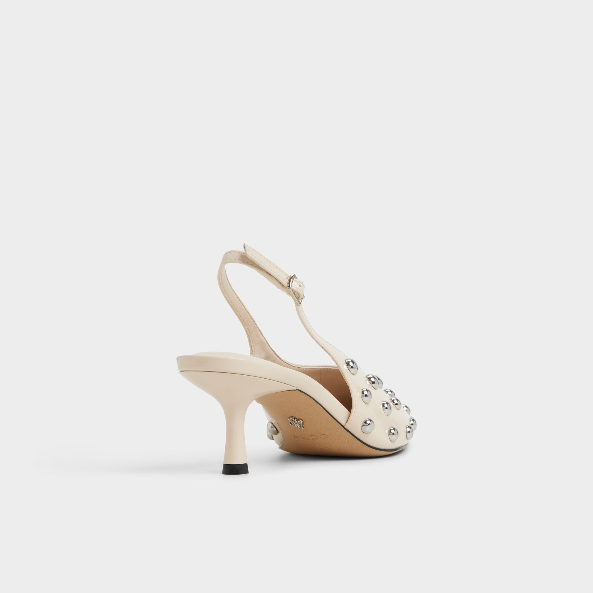 Naiarah in Cream 14118390 - Slingback heel, Stiletto heel
