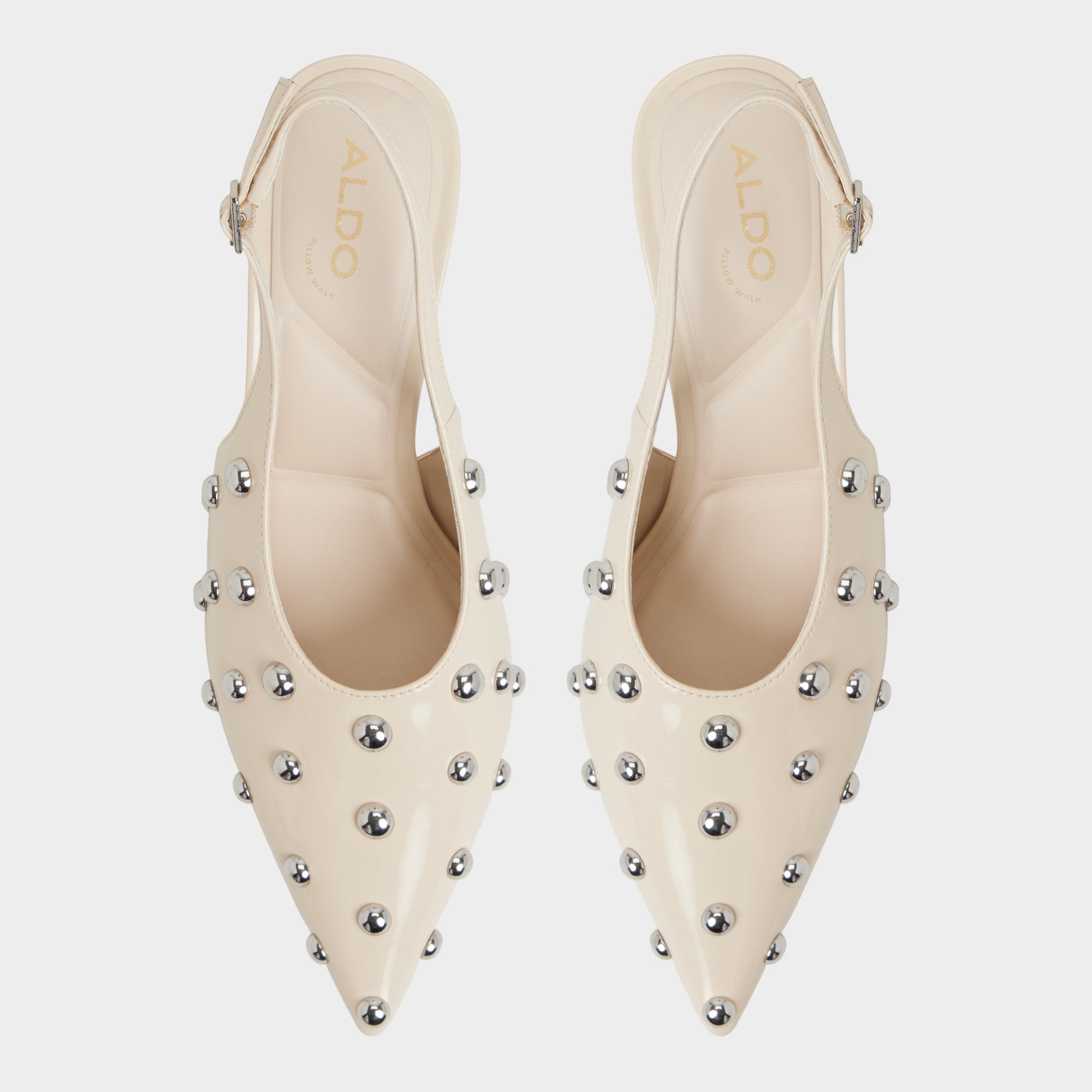 Naiarah in Cream 14118390 - Slingback heel, Stiletto heel