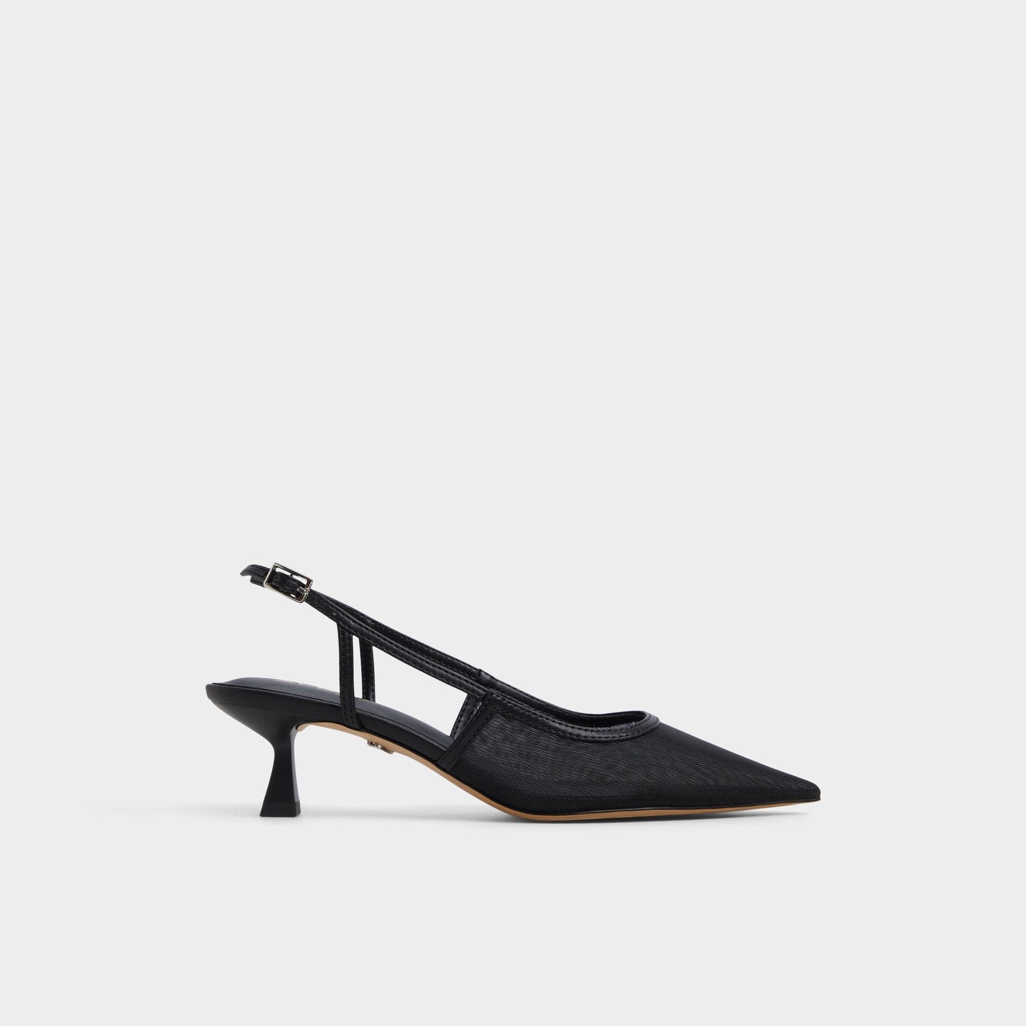 Maxina Black Women's Kitten heels - Slingback heel, Kitten heel