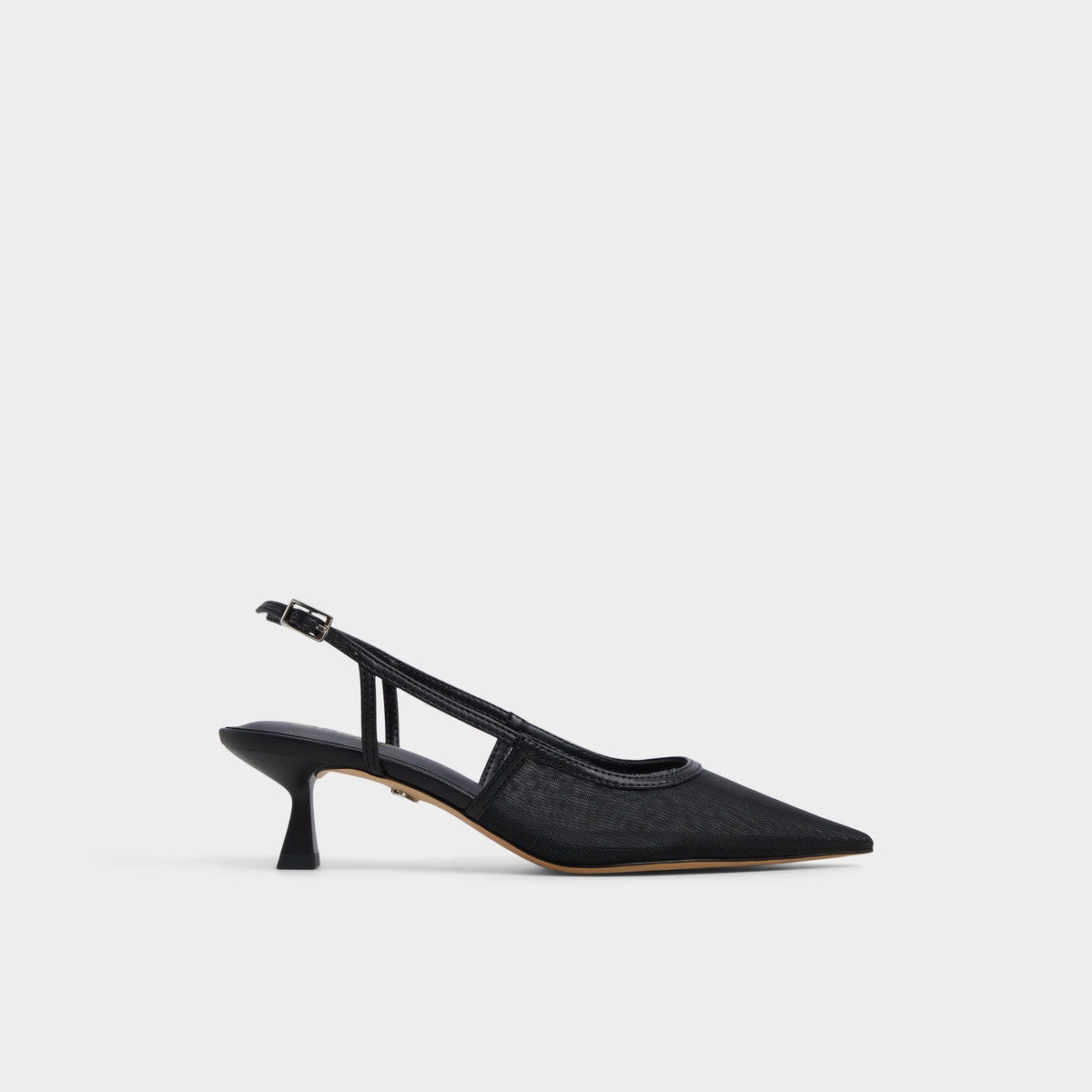 Maxina Black Women's Kitten heels - Slingback heel, Kitten heel