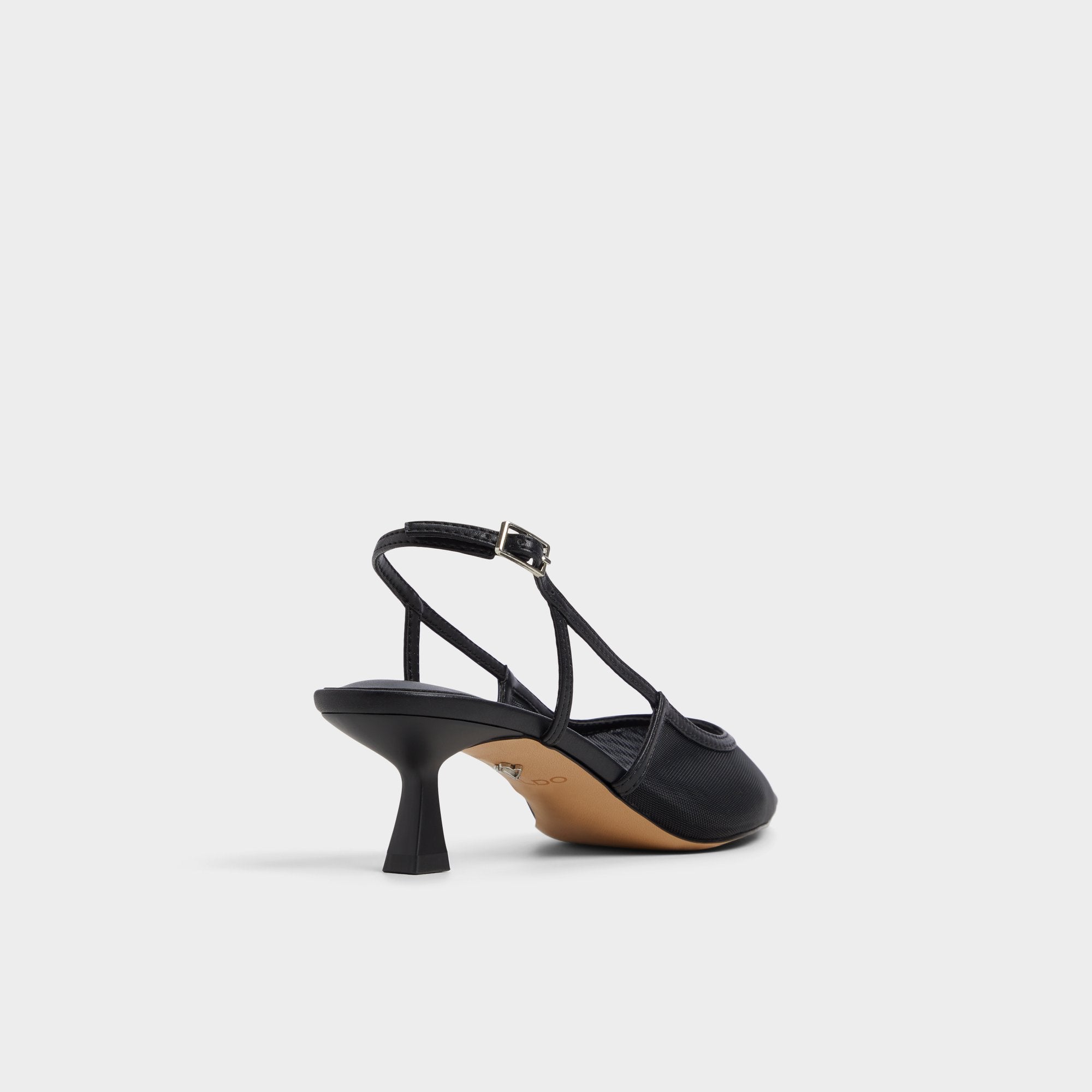 Maxina Black Women's Kitten heels - Slingback heel, Kitten heel