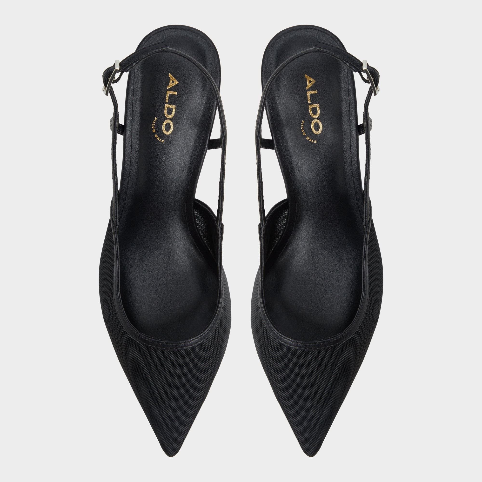 Maxina Black Women's Kitten heels - Slingback heel, Kitten heel