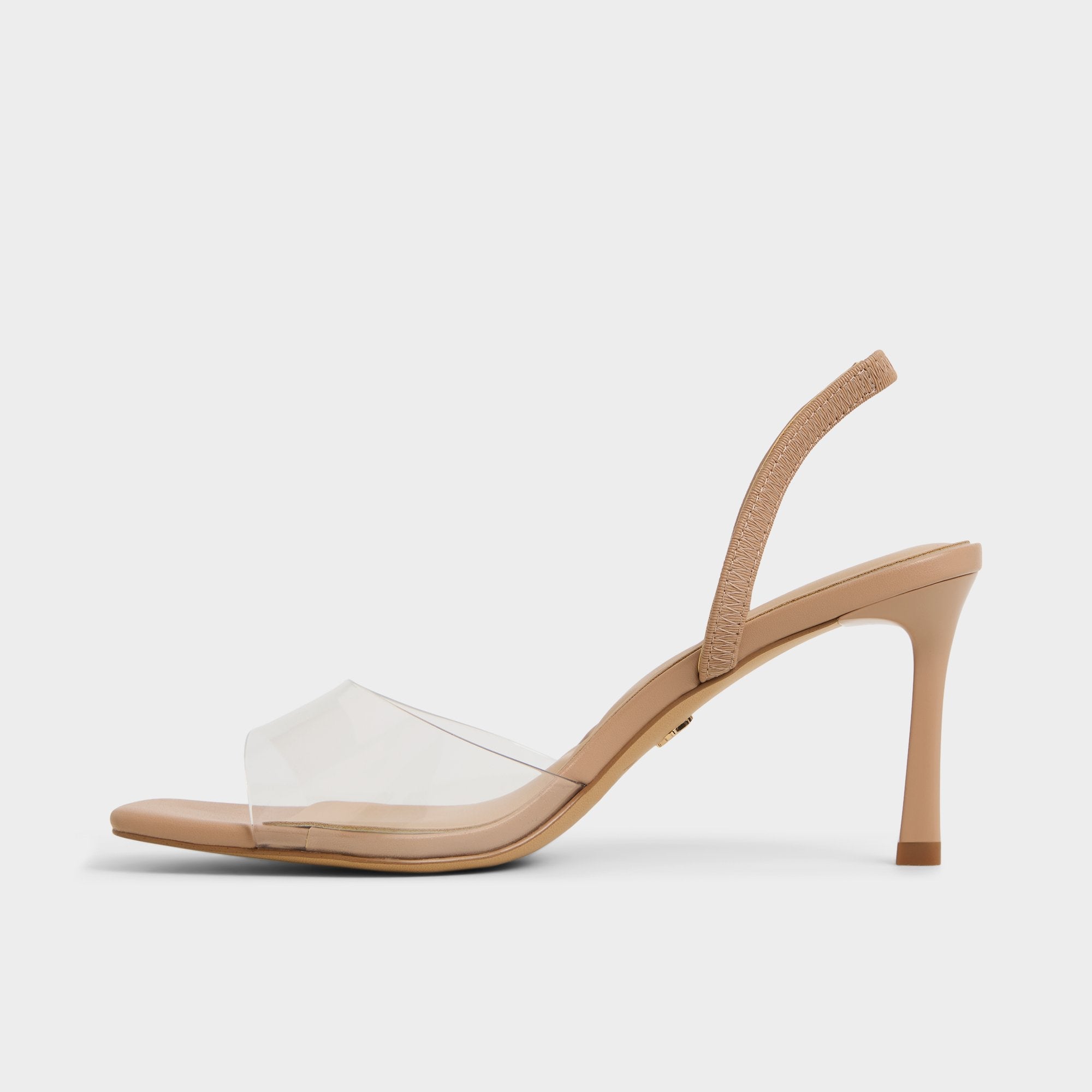 Andyana Beige Women's Strappy sandals - Slingback heeled sandal, Stiletto heel