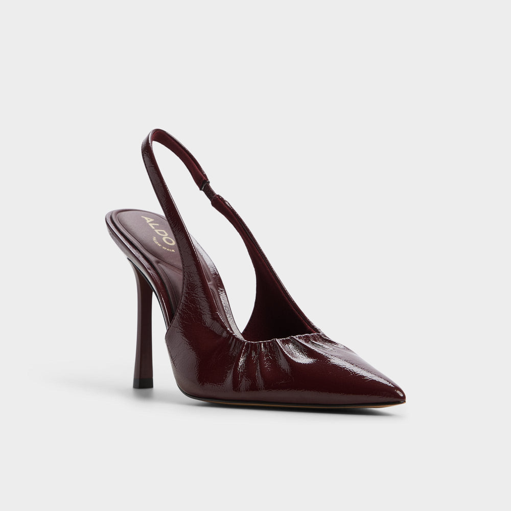 Mystie Bordo Women's Slingbacks - Slingback heel, Stiletto heel