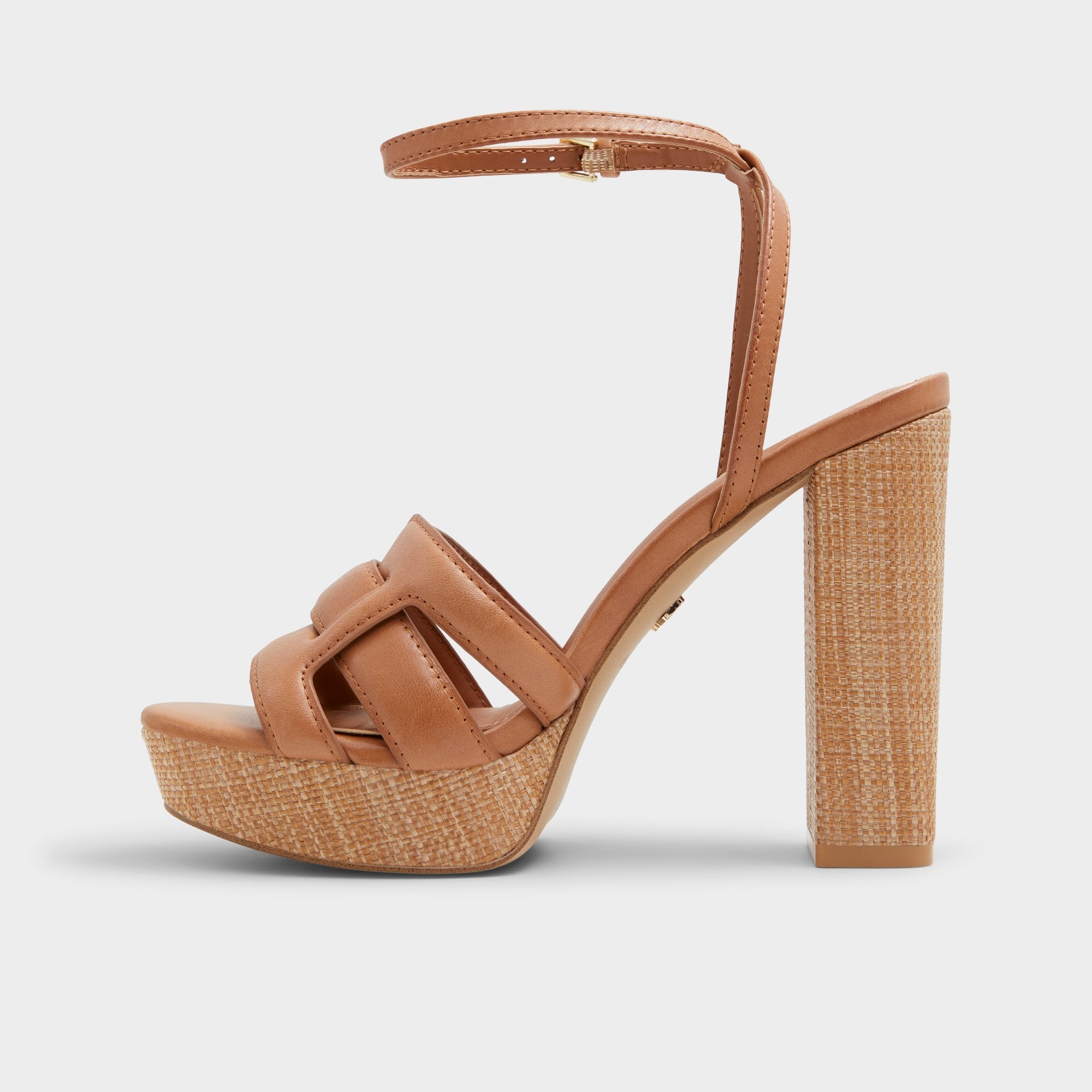 Valaberel Medium Brown Women's Platform sandals - Strappy heeled sandal, Platform