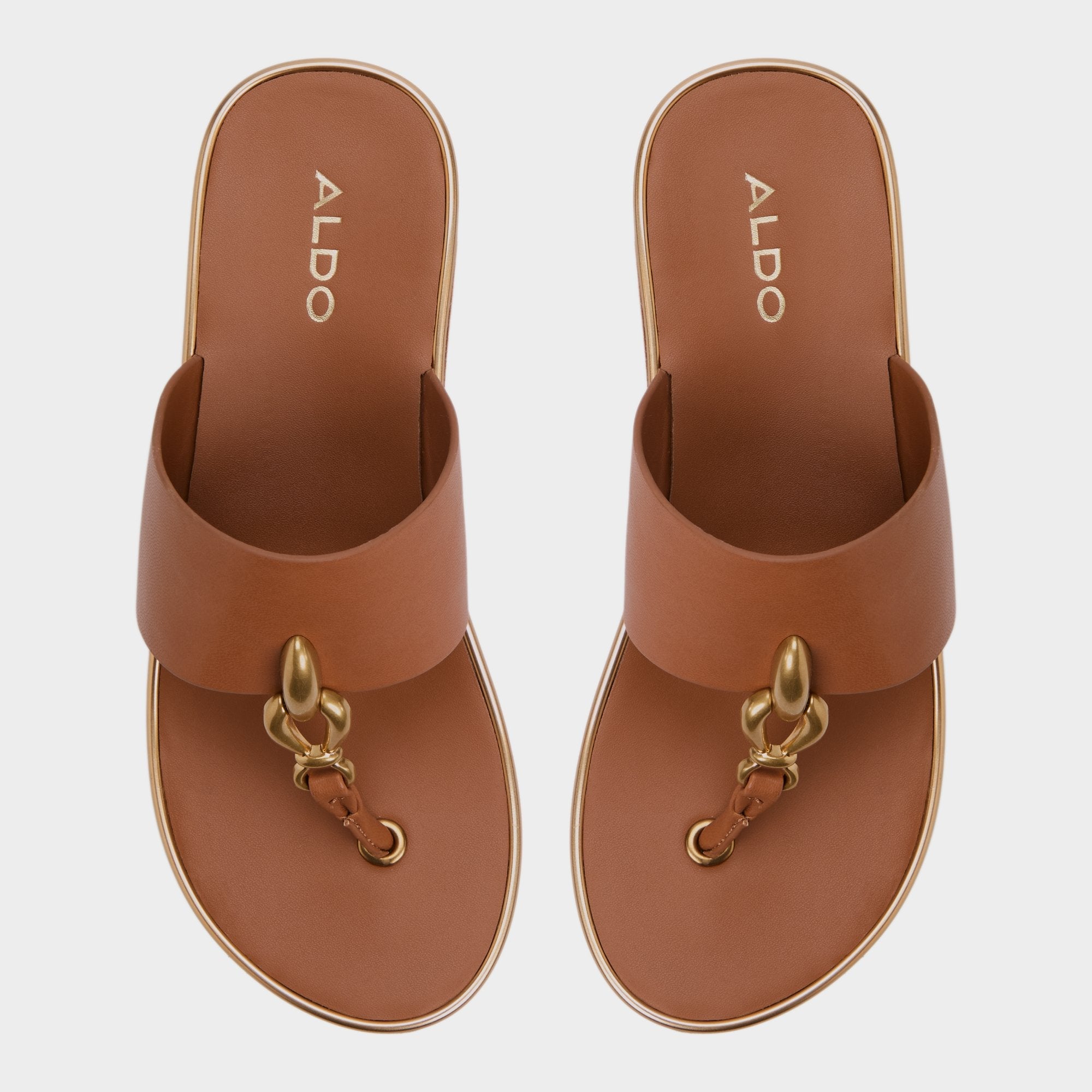 Penelopy Medium Brown Women's Platform sandals - Wedge sandal, Wedge heel