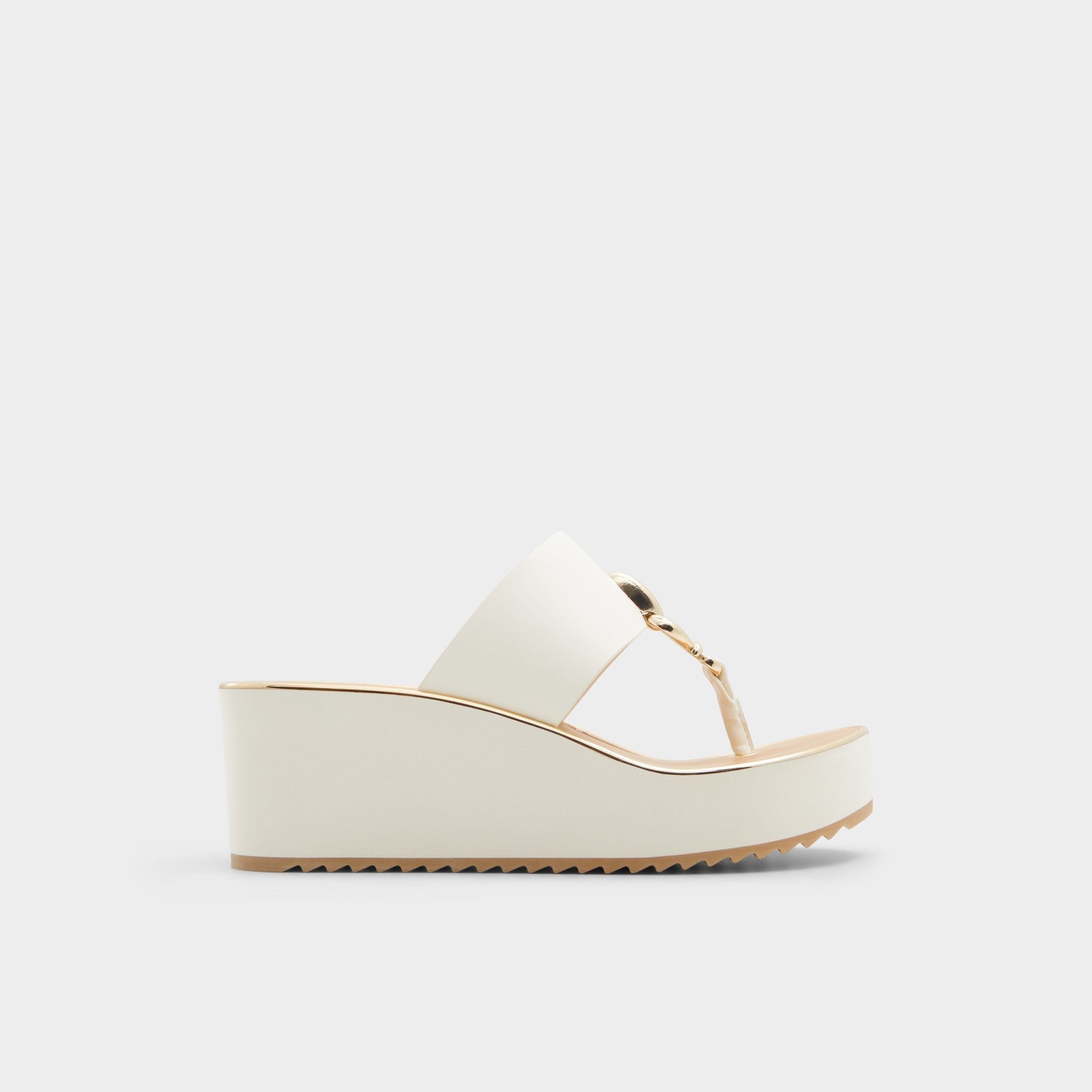 Penelopy White Women's Wedges - Wedge sandal, Wedge heel