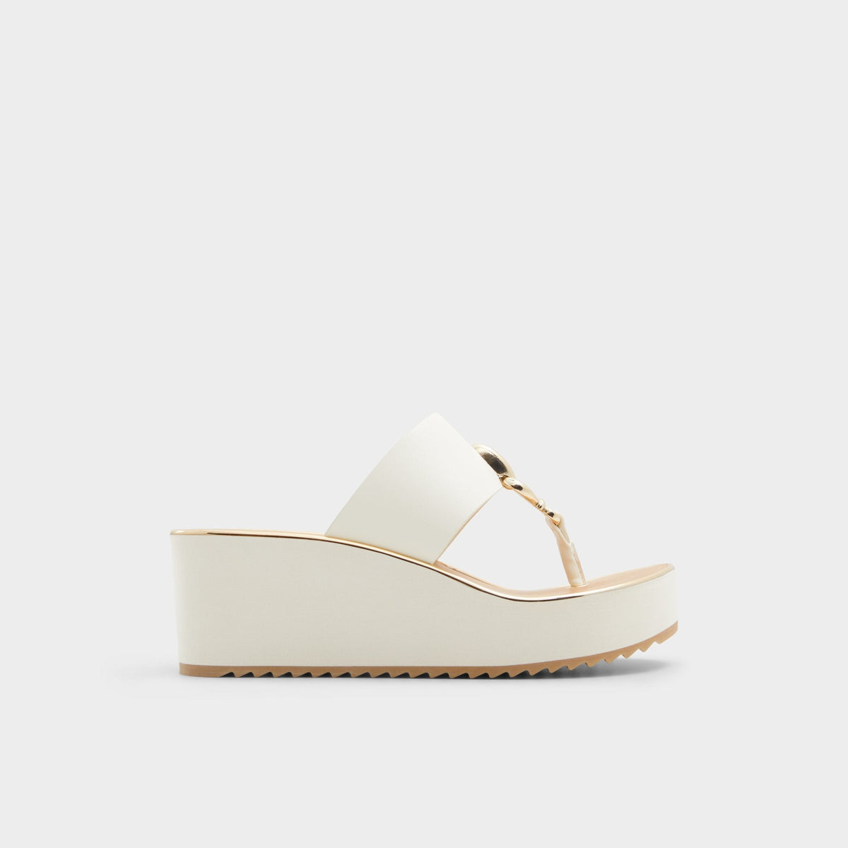 Penelopy White Women's Wedges - Wedge sandal, Wedge heel