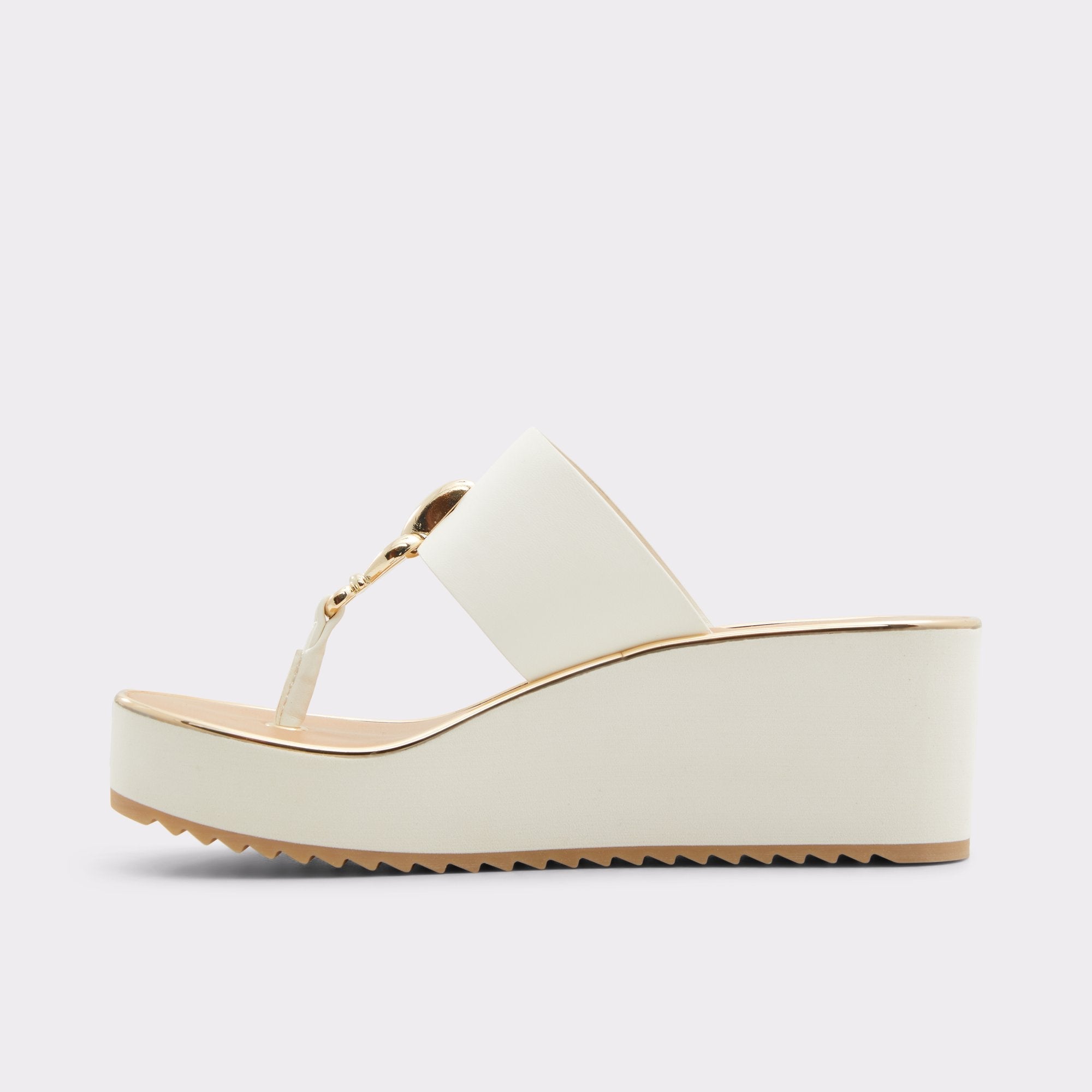 Penelopy White Women's Wedges - Wedge sandal, Wedge heel